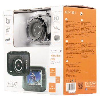 DV-ACT-1301 Hd action cam waterdichte behuizing zwart Verpakking foto